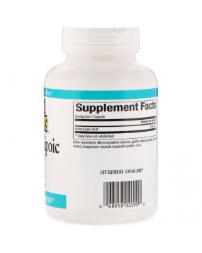 Natural Factors, Альфа-липоевая кислота, 200 мг, 120 капсул